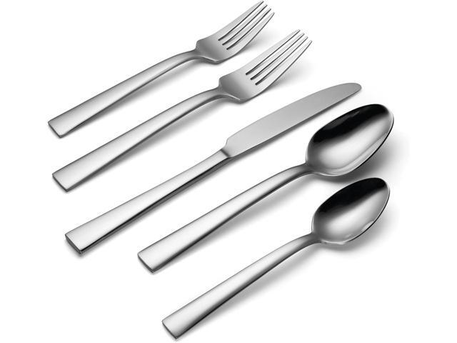 Oneida H019045B Madison Avenue 45-Piece Everyday Flatware Set, Service For 8, Mirror Finish
