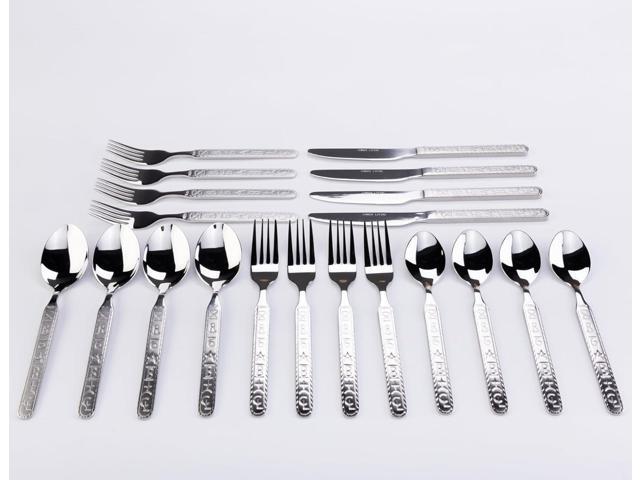 Ranch Brands Stainless Steel Western Flatware/Silverware Set (20 piece) by Cowboy Living