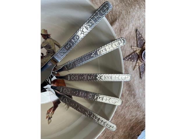 Ranch Brands Stainless Steel Western Flatware/Silverware Set (20 piece) by Cowboy Living