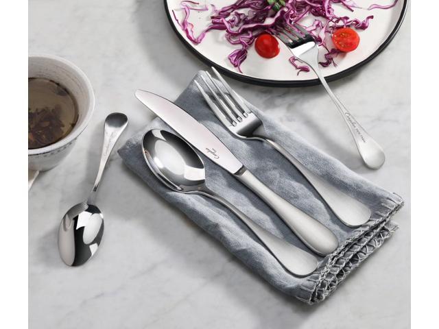 Cangshan RAIN Series Stainless Flatware Set, Window Box, Matte Finish Handle (20-Piece)