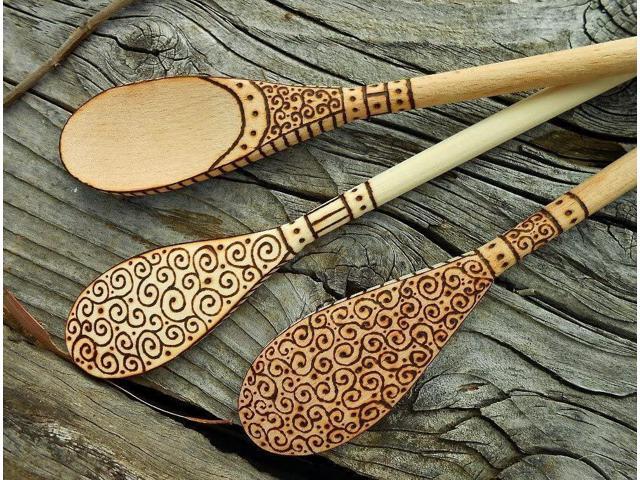 Kitchen Wooden Spoons Mixing Baking Serving Utensils Puppets 12 In - 12 Pack