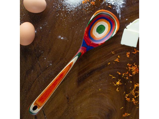 Totally Bamboo Baltique Marrakesh Collection 12-1/2' Wooden Cooking Spoon, Safe for Nonstick
