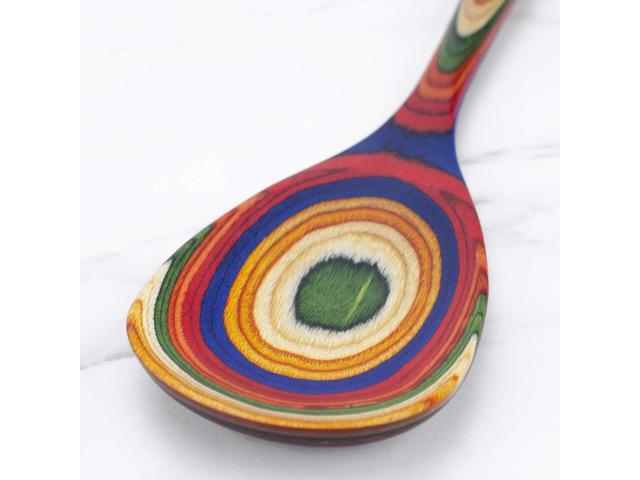 Totally Bamboo Baltique Marrakesh Collection 12-1/2' Wooden Cooking Spoon, Safe for Nonstick
