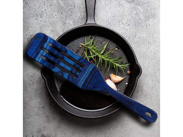 Baltique Malta Collection 13' Wooden Spurtle Spatula Colorful Birch Wood Cooking Utensil, Nonstick Safe, Versatile Stirring & Serving Tool