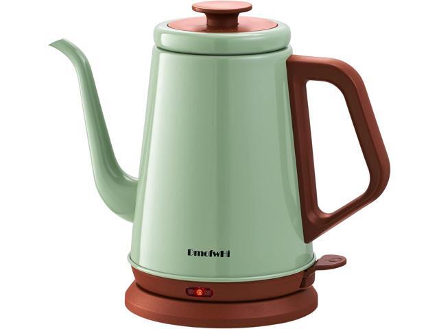 DmofwHi Gooseneck Electric Kettle(1.0L), 100% Stainless Steel BPA Free Classic Pour Over Coffee Kettle Tea Kettle - Green