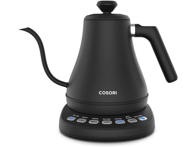COSORI Electric Gooseneck Kettle with 5 Temperature Control Presets, Pour Over Kettle for Coffee & Tea, Hot Water Boiler, 100% Stainless Steel.