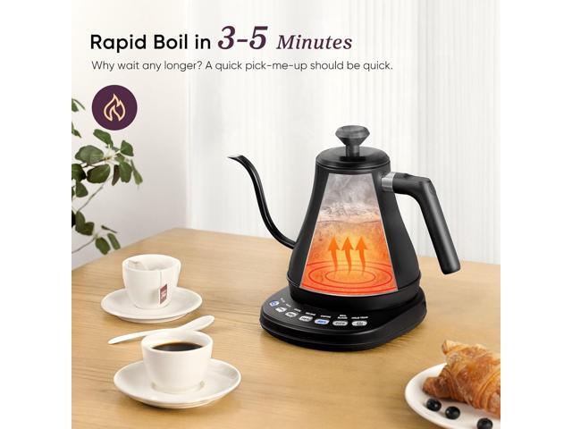 COSORI Electric Gooseneck Kettle with 5 Temperature Control Presets, Pour Over Kettle for Coffee & Tea, Hot Water Boiler, 100% Stainless Steel...