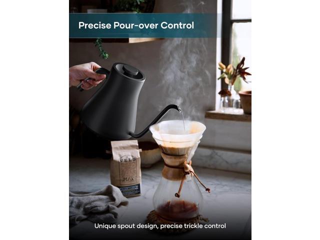Electric Kettles, Gooseneck Electric Kettle, ±1 Temperature Control, Stainless Steel Inner, Quick Heating, for Pour Over Coffee, Brew Tea, Boil Hot...