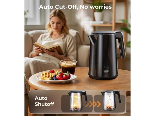 Electric Kettle 1.0L 1200W, 7 Temp Settings, 4H Keep-Warm, Fast-Boil Stainless Steel Electric Tea Kettle, 120V Water Boiler with Auto-Shut Off,...