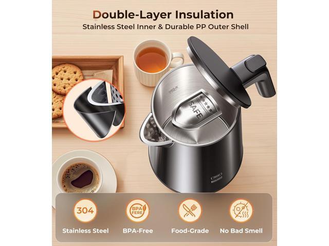 Electric Kettle 1.0L 1200W, 7 Temp Settings, 4H Keep-Warm, Fast-Boil Stainless Steel Electric Tea Kettle, 120V Water Boiler with Auto-Shut Off,...
