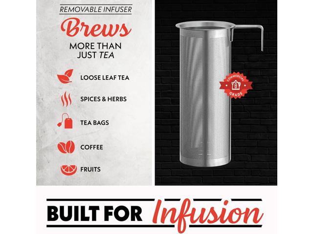 Gourmia Electric Programmable Glass Kettle 1.7L Temperature Control Tea & Coffee Kettle with Digital Touch Display, 6 Presets, Keep Warm,...