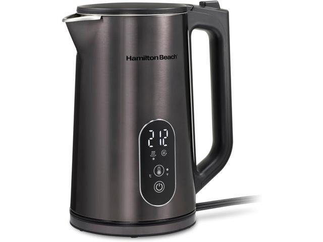 Hamilton Beach Digital Temperature Control Electric Tea Kettle, Hot Water Boiler & Heater 1.7L, 5 Preset Modes + Keep Warm, Fast Boil 1500 Watts,.