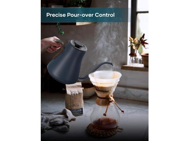 Electric Kettles, INTASTING Gooseneck Electric Kettle, ±1 Temperature Control, Stainless Steel Inner, Quick Heating, for Pour Over Coffee, Brew...