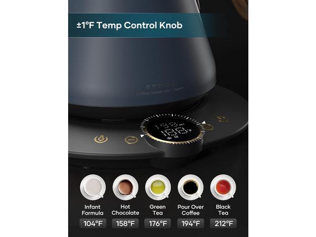 Electric Kettles, INTASTING Gooseneck Electric Kettle, ±1 Temperature Control, Stainless Steel Inner, Quick Heating, for Pour Over Coffee, Brew...