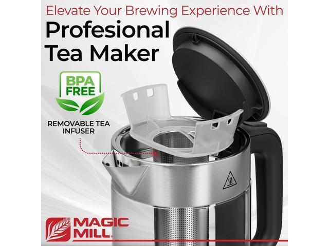 Magic Mill Pro Electric Kettle with tea Infuser and Temperature Control - Keep Warm Function, Rapid Boil, Automatic Safety Shut Off, BPA Free, No...