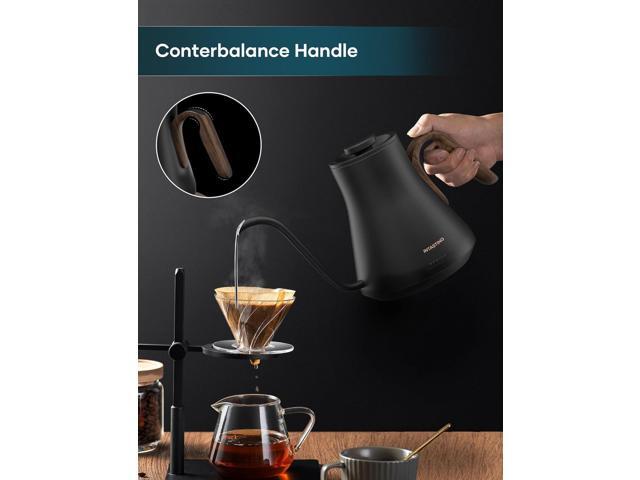 Electric Kettles, INTASTING Gooseneck Electric Kettle, ±1 Temperature Control, Stainless Steel Inner, Quick Heating, for Pour Over Coffee, Brew...
