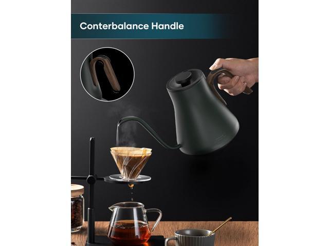 Electric Kettles, INTASTING Gooseneck Electric Kettle, ±1 Temperature Control, Stainless Steel Inner, Quick Heating, for Pour Over Coffee, Brew...
