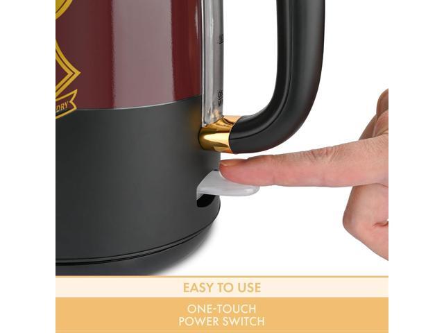 Warner Brothers Harry Potter 1.7L 1500W Electric Kettle by Select Brands - Features Water Window, Auto Shut Off, Boil Dry Protection, 360 Degree...