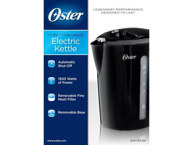 Oster BVST-EK18B Electric Kettle, 1.7-Liter, Black
