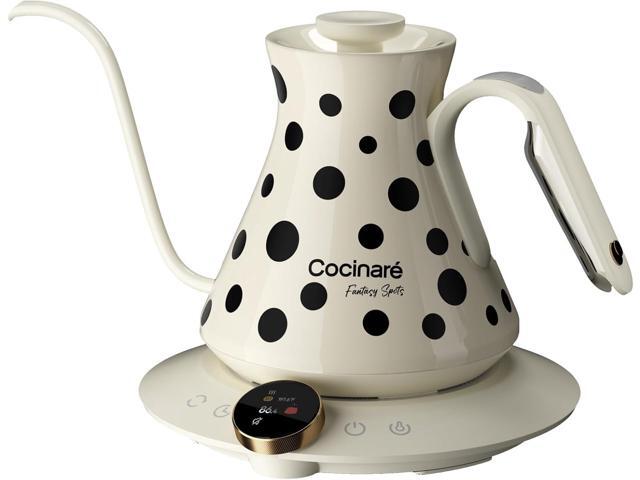 Cocinare FLOW M6 Pro Electric Gooseneck Kettle with Color-Changing Design, ±0.5 Temperature Control for Pour-over Coffee & Tea, Stainless Steel...
