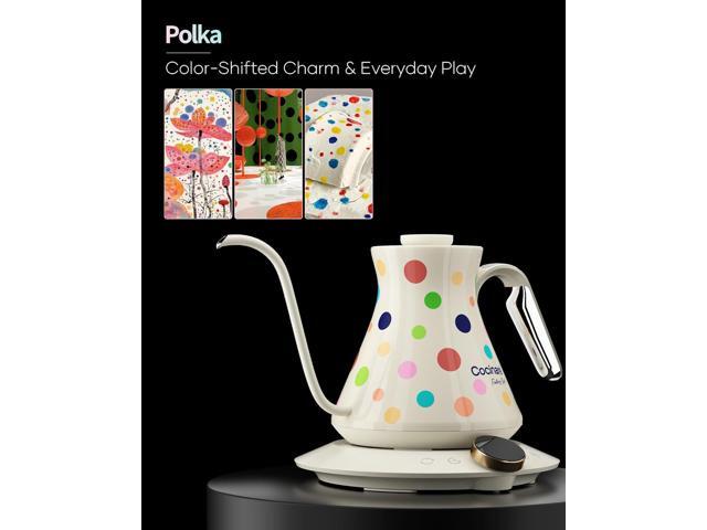 Cocinare FLOW M6 Pro Electric Gooseneck Kettle with Color-Changing Design, ±0.5 Temperature Control for Pour-over Coffee & Tea, Stainless Steel...