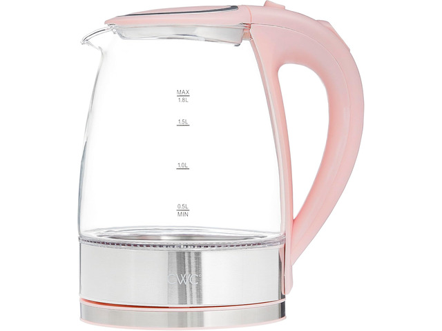 COOK WITH COLOR Electric Tea Kettle, 1.8L Cordless Hot Water Boiler, 1200W Rapid Boil, Auto Shutoff & Boil Dry Protection, BPA-Free, Sleek...