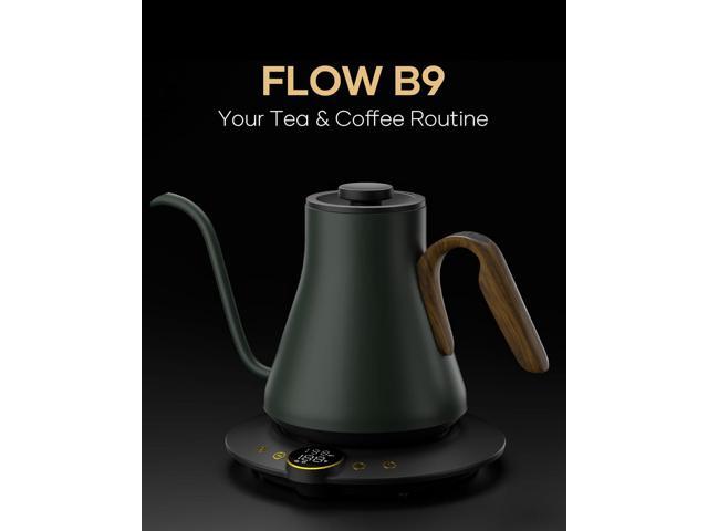 Cocinare FLOW B9 Gooseneck Electric Kettle, Precise Temperature Control for Pour-Over Coffee & Tea Brewing, Stainless Steel Interior, Rapid Heating...