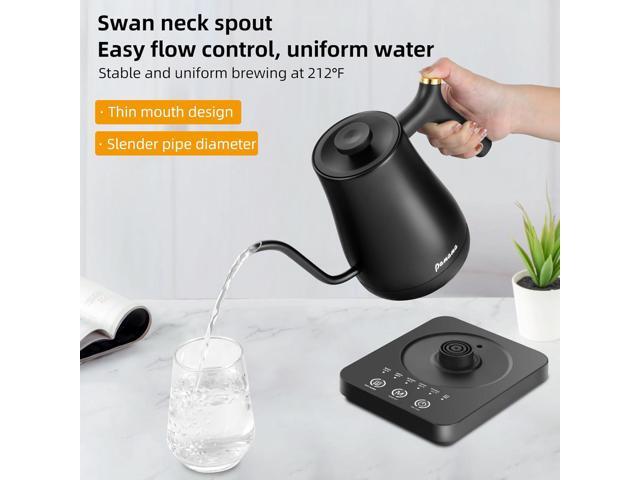 Panana Electrick Kettle, Gooseneck Electric Kettle Temperature Control with LCD Display, Pour Over Coffee Tea Kettle, Fast Heating, Overheat...