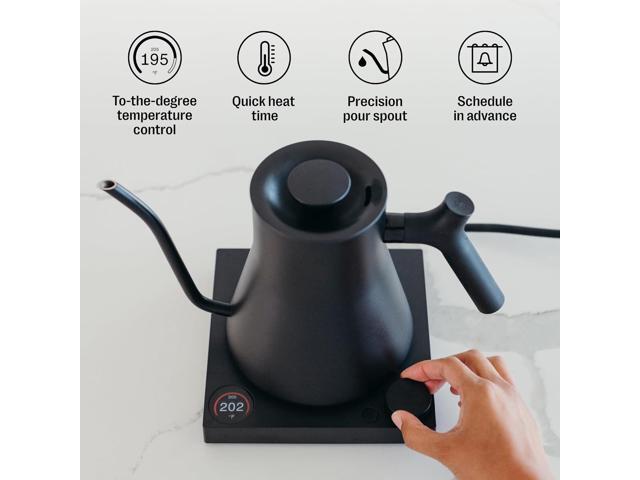 Fellow Stagg EKG Pro Electric Gooseneck Kettle - Pour-Over Coffee and Tea, Quick Heating, Precise Temperature Control, Scheduling, Built-in Brew...