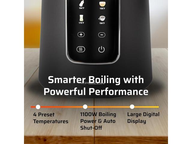 Epsilon LCD Electric Kettle 1500W - 1.7L Hot Water Tea Kettle with Digital Display, Temperature Control, Fast Boil, BPA-Free Electric Teapot with...