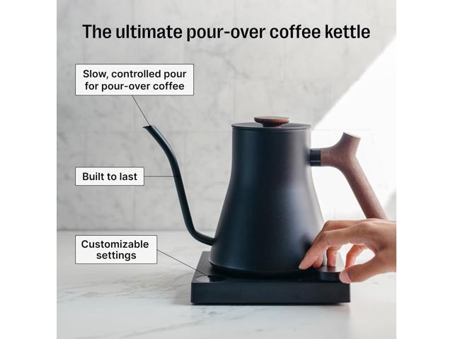 Fellow Stagg EKG Pro Electric Gooseneck Kettle - Pour-Over Coffee and Tea, Quick Heating, Precise Temperature Control, Scheduling, Built-in Brew...