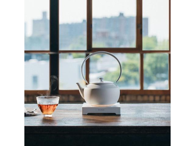BALMUDA MoonKettle Electric Kettle with Temp Control (122°F - 212°F) HOLD & Keep Warm 900ml (30 fl oz) Soothing Ambient Light & Sound ...