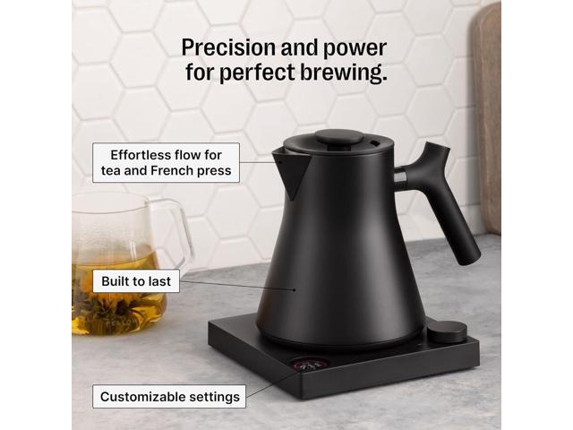 Fellow Corvo EKG Pro Electric Tea Kettle - Quick Heating, Precise Temperature Control Electric Kettle, Scheduling, Built-in Brew Timer for Boiling...