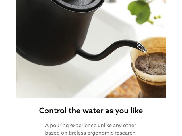 BALMUDA The Kettle Electric Gooseneck Kettle Lightweight Stainless Steel 0.6L (20fl oz) Capacity Neon Light Indicator Perfect for Tea...