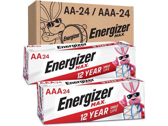 Energizer AA and AAA Batteries, 48 Count, Combo Pack Contains 24 Max Double A and 24 Max Triple A Batteries
