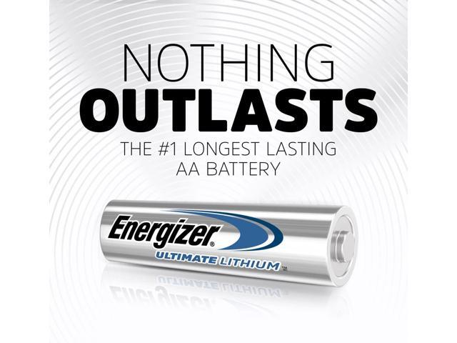 Energizer Ultimate Lithium AA Batteries Pack, 1.5V AA Batteries, 24 Count