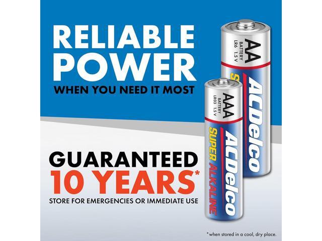 ACDelco Double AA and Triple AAA Batteries, 40-Count Battery Combo Pack for Home and Office, 20-Count Each, 10-Year Shelf Life