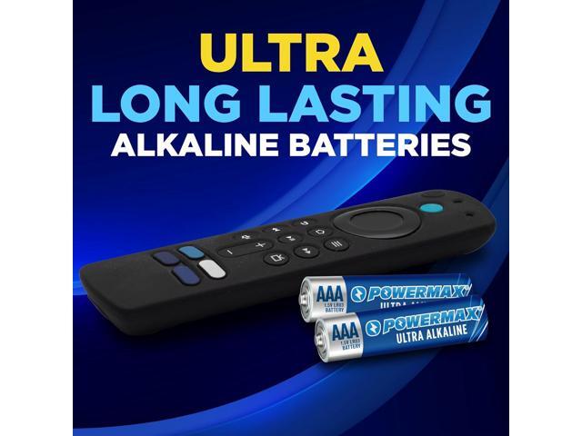 Powermax 100-Count Triple AAA Batteries, Ultra Long Lasting Alkaline Battery for Home and Office, 10-Year Shelf Life, Reclosable Packaging