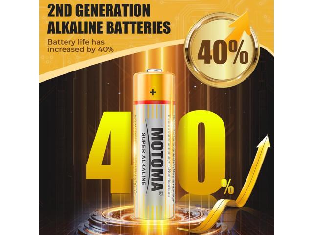 AAA and AA Alkaline Batteries, 24 Double A and 24 Triple A Batteries, Long Lasting Power Batteries for Household Electronic Devices, Toys, Clocks...