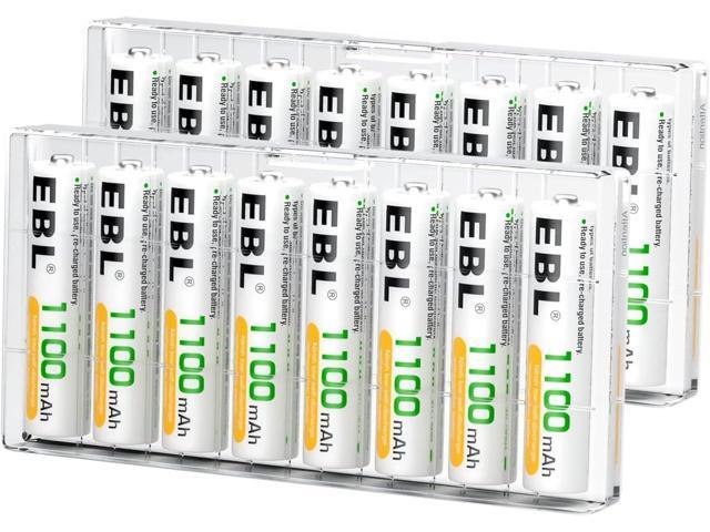 EBL Rechargeable AAA Batteries (16-Counts) Ready2Charge 1100mAh 1.2V Ni-MH Battery