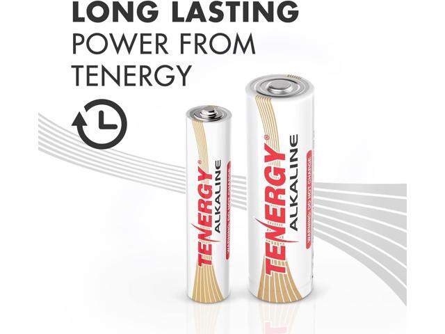 Tenergy 56 Pack Alkaline Batteries, 24 Pack AA, 24 Pack AAA, and 8 Pack 9V Size Batteries for Household Electronics