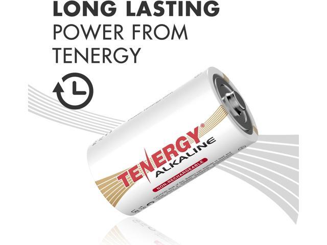 Tenergy 1.5V C Alkaline LR14 Battery, High Performance C Non-Rechargeable Batteries for Clocks, Remotes, Toys & Electronic Devices, Replacement C...