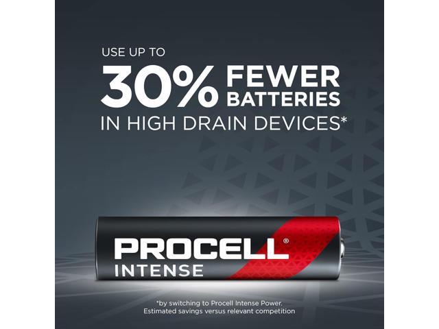 PROCELL Intense AA High-Performance Alkaline Batteries (144 Pack), 10-Year Shelf Life, Bulk Value Pack for High Power Professional Devices