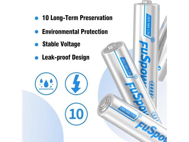AAA Batteries 60-Pack, 10 Years Shelf Life, 1200mAh AAA Batteries 1.5 Volt LR03 Alkaline Battery