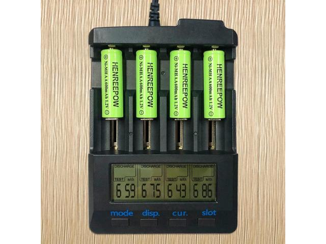 Henreepow Ni-MH AA Rechargeable Batteries, Double A High Capacity 1.2V Pre-Charged for Garden Landscaping Outdoor Solar Lights, String Lights,...