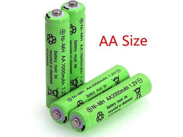 12 Count AA 2000mAh Batteries Rechargeable High Capacity Precharged 1.2V Long Lasting Solar Ni-MH 2A Battery