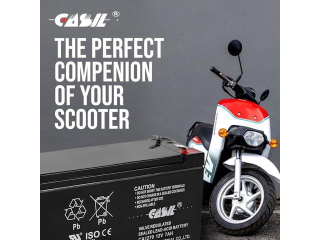 Casil 12V 7AH Rechargeable SLA Battery, Replace 12v 7ah 7.2ah EXP1270 ml7-12