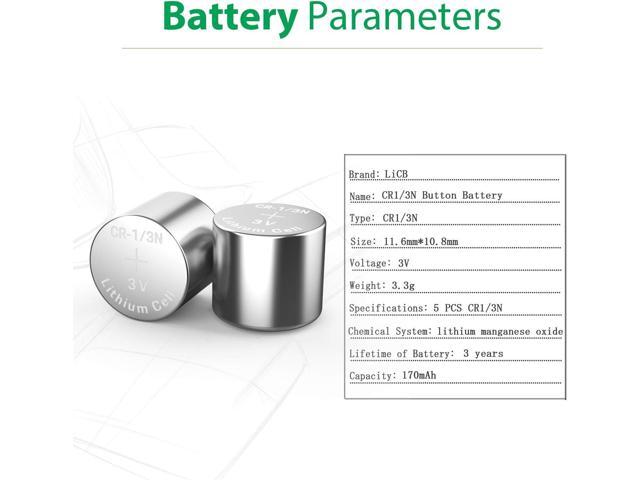 LiCB 10 Pack CR1/3N Battery 3V Lithium CR 1/3N Batteries