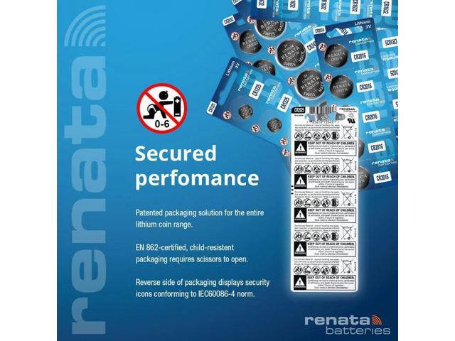 Renata CR2477N Batteries - 3V Lithium Coin Cell 2477 Battery (4 Count)