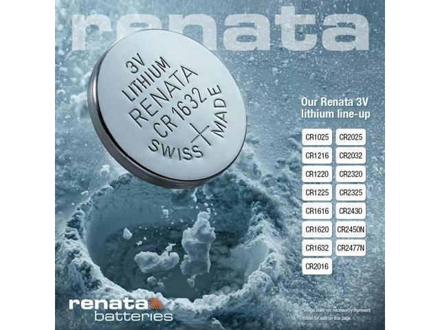 Renata CR2477N Batteries - 3V Lithium Coin Cell 2477 Battery (4 Count)